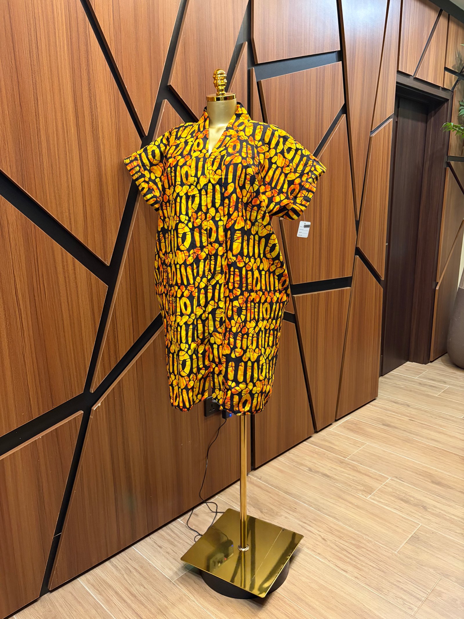 Short African Print Dress A0060