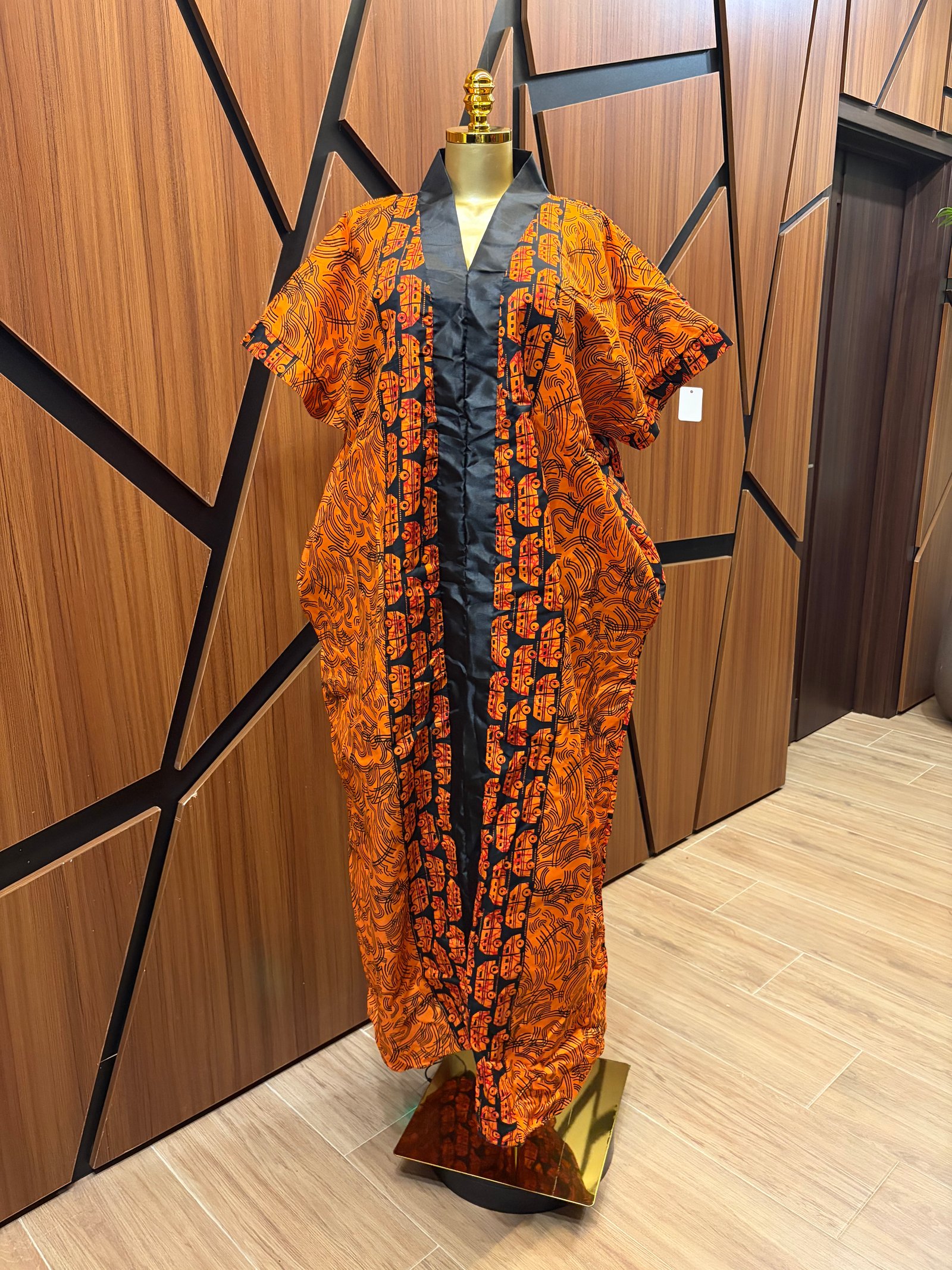 Full length Bubu with Center strip A0070