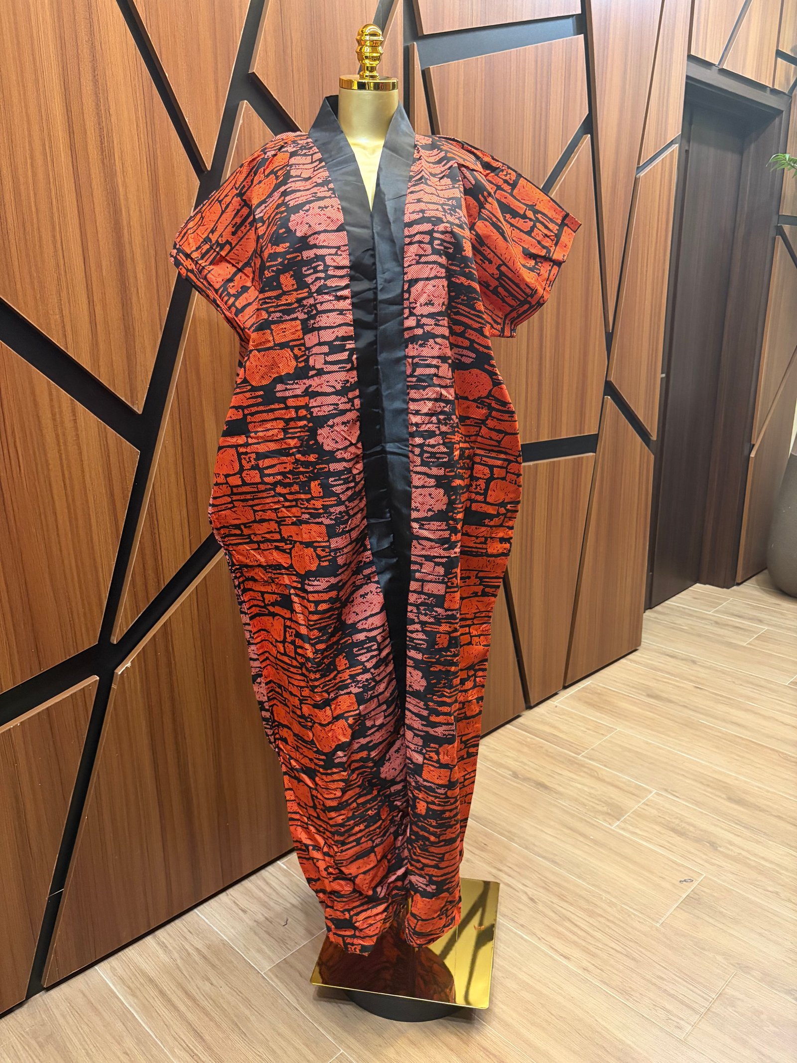 Full length Bubu with Center strip A0071