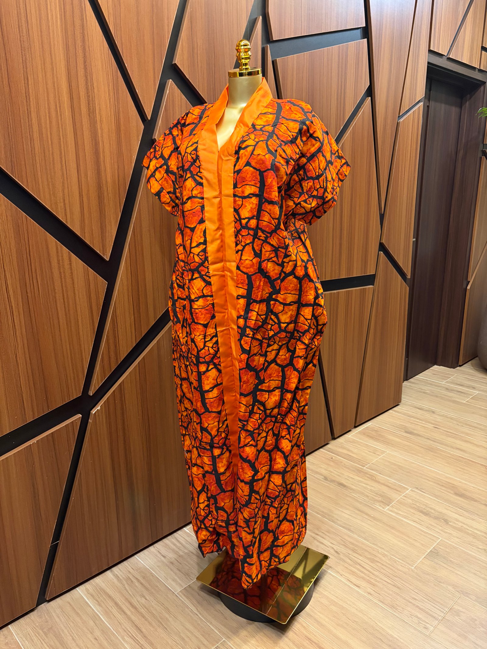 Full length Bubu with Center strip A0067